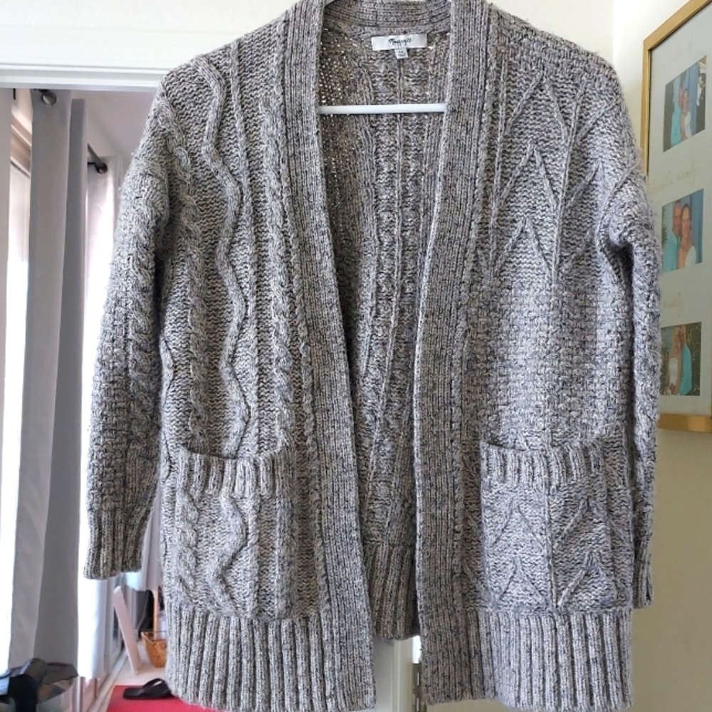 Madewell pretty grey cardigan sweater